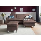 sit&more Ecksofa »Daytona L-Form«, mit Federkern, einer Kopfstütze und wahlweise mit Bettfunktion