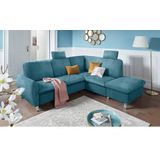 sit&more Ecksofa »Daytona L-Form«, mit Federkern, zwei Kopfstützen und wahlweise mit Bettfunktion