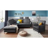 sit&more Ecksofa "Daytona L-Form", mit Federkern, zwei Kopfstützen und wahlweise mit Bettfunktion
