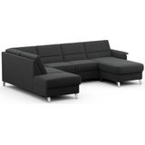 sit&more Wohnlandschaft "Palmera U-Form", Federkern, wahlweise mit Bettfunktion und mit/ohne Stauraum