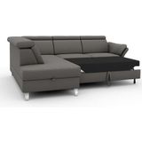 sit&more Ecksofa "Vincenzo L-Form", inklusive Kopfteilverstellung, wahlweise mit Bettfunktion, Bettkasten