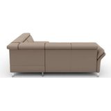 sit&more Ecksofa »Vincenzo L-Form«, inklusive Kopfteilverstellung, wahlweise mit Bettfunktion, Bettkasten