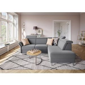 sit&more Ecksofa "Vincenzo L-Form", inklusive Kopfteilverstellung, wahlweise mit Bettfunktion, Bettkasten