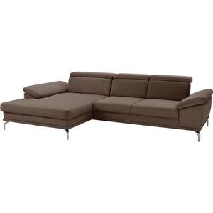 sit&more Ecksofa "Scorpio L-Form", inklusive Sitztiefenverstellung, wahlweise mit Kopfverstellung