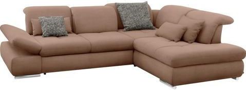 set one by Musterring Ecksofa "SO 4100 mit komfortablen Federkern und Kopfteilverstellung,", wahlweise mit Bettfunktion und Sitztiefenverstellung, L-Form