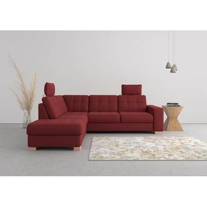 sit&more Ecksofa »Quincy L-Form«, wahlweise mit Bettfunktion und Bettkasten