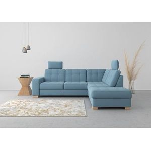 sit&more Ecksofa »Quincy L-Form«, wahlweise mit Bettfunktion und Bettkasten