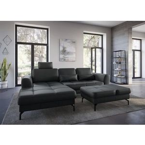 sit&more Ecksofa »Bendigo L-Form«, inklusive Sitztiefenverstellung, Bodenfreiheit 15 cm, 2 Fußfarben