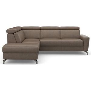 sit&more Ecksofa »Scarlett L-Form«, inklusive Kopfteilverstellung, wahlweise mit Bettfunktion, Bettkasten