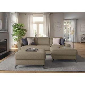 sit&more Ecksofa »Scarlett L-Form«, inklusive Kopfteilverstellung, wahlweise mit Bettfunktion, Bettkasten