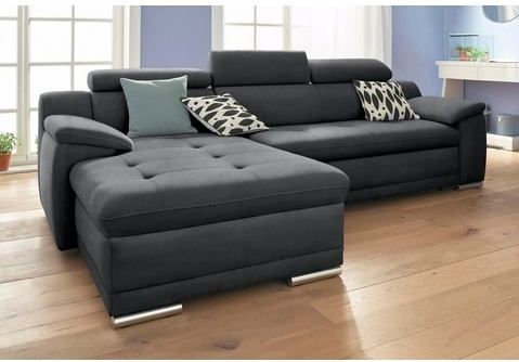 sit&more Ecksofa "Top Andiamo L-Form", wahlweise mit Bettfunktion, inklusive Kopfteilverstellung