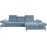 sit&more Ecksofa "Brisbane L-Form", Fußhöhe 12 cm, inklusive Sitztiefen-, Armteil- und Kopfteilverstellung
