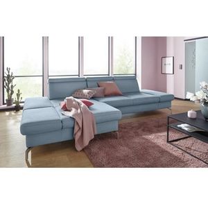 sit&more Ecksofa "Brisbane L-Form", Fußhöhe 15 cm, inklusive Sitztiefen-, Armteil- und Kopfteilverstellung