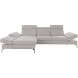 sit&more Ecksofa "Brisbane L-Form", Fußhöhe 15 cm, inklusive Sitztiefen-, Armteil- und Kopfteilverstellung