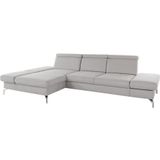 sit&more Ecksofa "Brisbane L-Form", Fußhöhe 15 cm, inklusive Sitztiefen-, Armteil- und Kopfteilverstellung