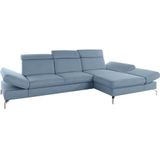 sit&more Ecksofa "Brisbane L-Form", Fußhöhe 15 cm, inklusive Sitztiefen-, Armteil- und Kopfteilverstellung
