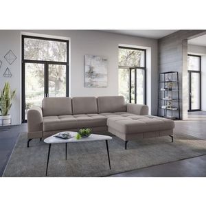 sit&more Ecksofa "Bendigo L-Form", inklusive Sitztiefenverstellung, Bodenfreiheit 15 cm, 2 Fußfarben