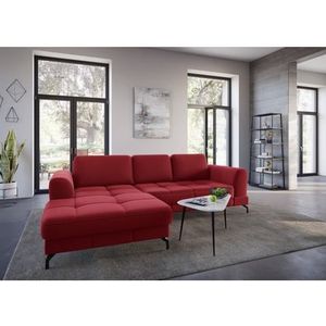 sit&more Ecksofa »Bendigo L-Form«, inklusive Sitztiefenverstellung, Bodenfreiheit 12 cm, in 2 Fußfarben