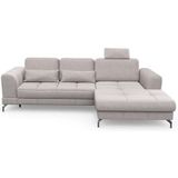 sit&more Ecksofa »Bendigo L-Form«, inklusive Sitztiefenverstellung, Bodenfreiheit 12 cm, in 2 Fußfarben