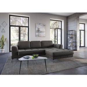 sit&more Ecksofa "Bendigo L-Form", inklusive Sitztiefenverstellung, Bodenfreiheit 15 cm, 2 Fußfarben