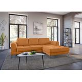 sit&more Ecksofa »Bendigo L-Form«, inklusive Sitztiefenverstellung, Bodenfreiheit 15 cm, 2 Fußfarben