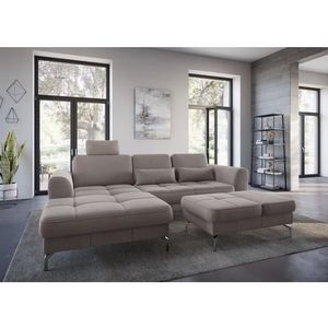 sit&more Ecksofa »Bendigo L-Form«, inklusive Sitztiefenverstellung, Bodenfreiheit 15 cm, 2 Fußfarben