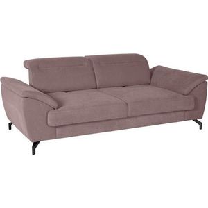 sit&more 2,5-Sitzer »Percy«, 12 cm Fußhöhe, Sitztiefenverstellung, wahlweise Kopfteilverstellung