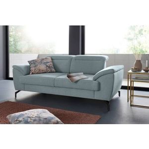Zitmax - Model - Tweezitsbank - Aqua - Zwart - 197 cm breed