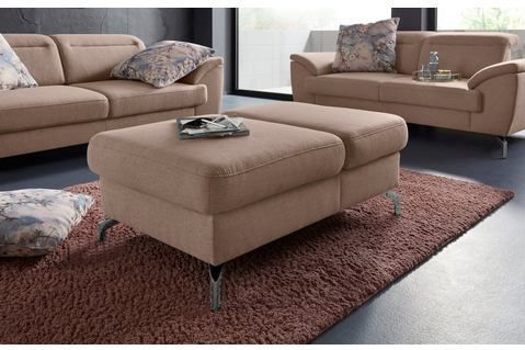 sit&more Hocker "Percy", Fußhöhe 15cm, mit Klappfunktion, wahlweise in 2 Fußfarben
