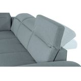 sit&more Ecksofa "Percy L-Form", 15 cm Fußhöhe, Sitztiefenverstellung, wahlweise in 2 Fußfarben