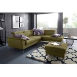 sit&more Hocker "Percy", Fußhöhe 15cm, wahlweise mit unterschiedlichen Fußfarben