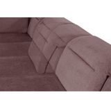 sit&more Wohnlandschaft "Percy U-Form", 15 cm Fußhöhe, Sitztiefenverstellung, wahlweise in 2 Fußfarben