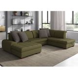 sit&more Wohnlandschaft »Luxor U-Form«, wahlweise mit Bettfunktion, Bettkasten und Kopfteilverstellung