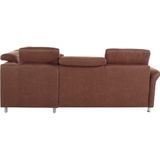 sit&more Ecksofa "Darwin L-Form", inklusive Federkern, wahlweise mit Kopfteilverstellung, Bettfunktion