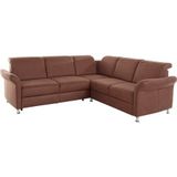 sit&more Ecksofa "Darwin L-Form", inklusive Federkern, wahlweise mit Kopfteilverstellung, Bettfunktion