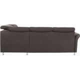 sit&more Ecksofa »Darwin L-Form«, inklusive Federkern, wahlweise mit Kopfteilverstellung, Bettfunktion
