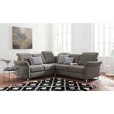 sit&more Ecksofa "Darwin L-Form", inklusive Federkern, wahlweise mit Kopfteilverstellung, Bettfunktion