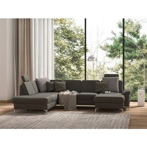 sit&more Zithoek Padua U-model inclusief zitdiepteverstelling, armleuning en binnenvering