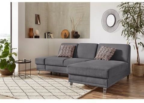 sit&more Ecksofa "Clio L-Form", wahlweise mit Bettfunktion oder Vorziehsitz und Bettkasten, Federkern
