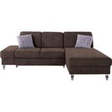 sit&more Ecksofa "Clio L-Form", wahlweise mit Bettfunktion oder Vorziehsitz und Bettkasten, Federkern