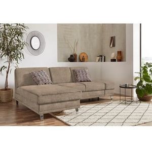 sit&more Ecksofa »Clio L-Form«, wahlweise mit Bettfunktion oder Vorziehsitz und Bettkasten, Federkern