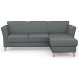 sit&more Ecksofa "Visby L-Form", Wahlweise mit Bettfunktion und Bettkasten, frei im Raum stellbar