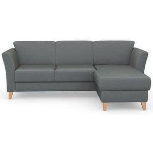 sit&more Ecksofa "Visby L-Form", Wahlweise mit Bettfunktion und Bettkasten, frei im Raum stellbar