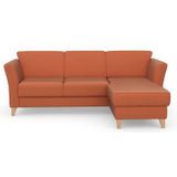 sit&more Ecksofa "Visby L-Form", Wahlweise mit Bettfunktion und Bettkasten, frei im Raum stellbar