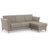 sit&more Ecksofa "Visby L-Form", Wahlweise mit Bettfunktion und Bettkasten, frei im Raum stellbar