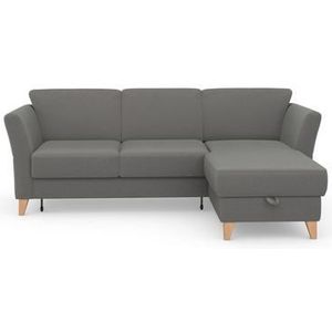 sit&more Ecksofa »Visby L-Form«, Wahlweise mit Bettfunktion und Bettkasten, frei im Raum stellbar