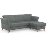 sit&more Ecksofa "Visby L-Form", Wahlweise mit Bettfunktion und Bettkasten, frei im Raum stellbar
