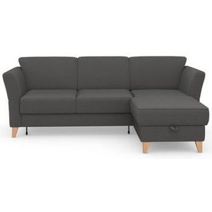 sit&more Ecksofa »Visby L-Form«, Wahlweise mit Bettfunktion und Bettkasten, frei im Raum stellbar