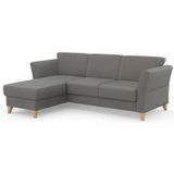 sit&more Ecksofa "Visby L-Form", Wahlweise mit Bettfunktion und Bettkasten, frei im Raum stellbar