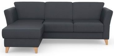 sit&more Ecksofa "Visby L-Form", Wahlweise mit Bettfunktion und Bettkasten, frei im Raum stellbar